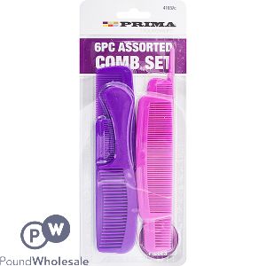 Prima Comb Set Assorted 6pc