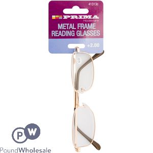 Prima Metal Frame Reading Glasses +2.00