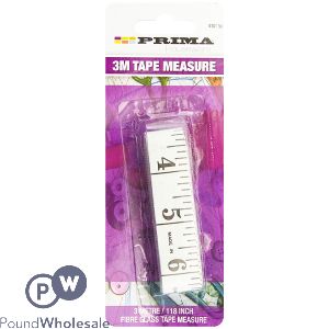 Prima Fibre Glass Sewing Tape Measure 3m