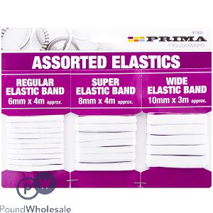 PRIMA ASSORTED SEWING ELASTIC BANDS SET