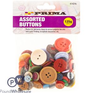 PRIMA ASSORTED BUTTONS 125G