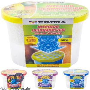 Prima Interior Dehumidifier With Air Freshener 500ml Assorted Fragrances