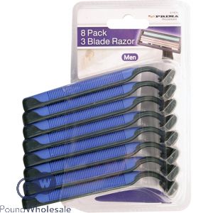 Prima Disposable Razors For Men 8 Pack 