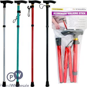 Prima Aluminium Walking Stick Assorted Colours