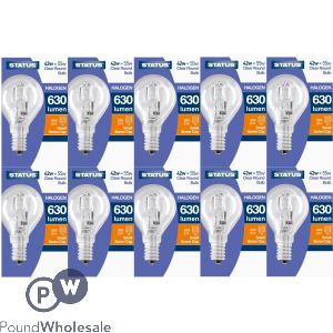 Status 42w=60w Halogen Round Bulb Ses