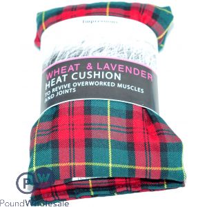 Wheat Heat Pack Assorted Fleece Tartan