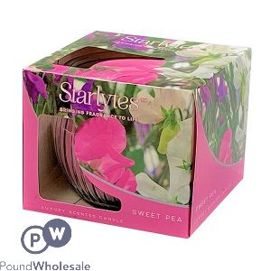 Starlytes Sweet Pea Luxury Scented Candle 