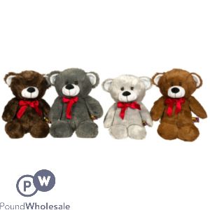 Cute Bears With Ribbon 4 Assorted