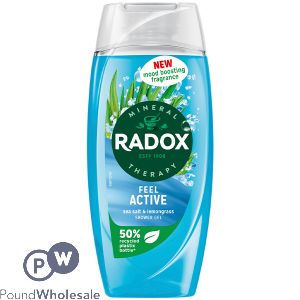 Radox Mineral Therapy Feel Active Sea Salt & Lemongrass Shower Gel 225ml