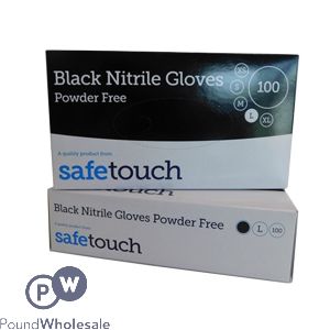 Black Nitrile Disposable Gloves Small 100pc