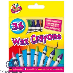 Artbox Wax Crayons Assorted Colours 36 Pack