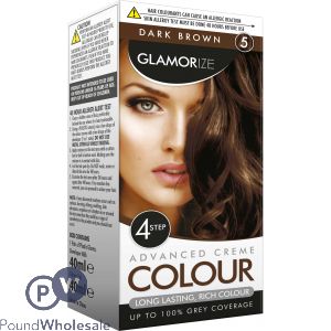 Glamorize Hair Colour No.5 Dark Brown Permanent Hair Dye