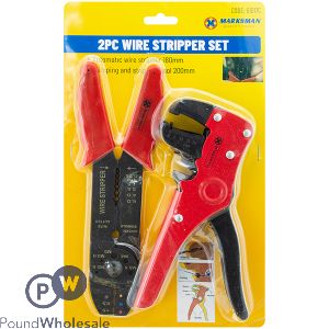 MARKSMAN WIRE STRIPPER SET 2PC