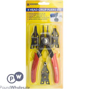 Marksman 4 Head Cirlip Pliers Set