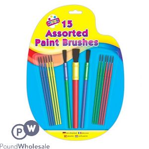 15 Assorted Paint Brushes