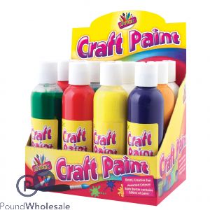 Artbox Craft Finger Paints 200ml Assorted Colours Cdu