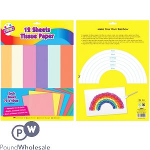 Artbox Assorted Colour Craft Tissue Paper 12 Sheets