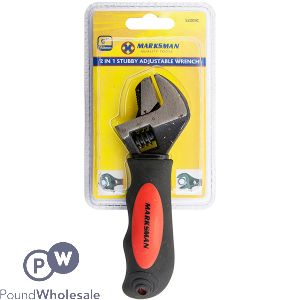 MARKSMAN 2-IN-1 STUBBY ADJUSTABLE &amp; PIPE WRENCH