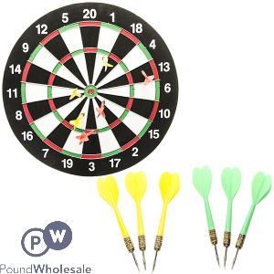 Dartboard & Darts Play Set 15"