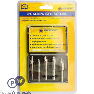 Marksman Screw Extractors Set 5pc