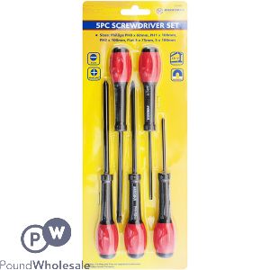 Marksman Flat &amp; Phillips Screwdriver Set 5pc
