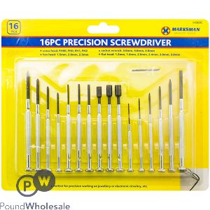 Marksman Precision Screwdriver Set 16pc