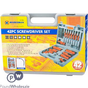 Marksman Screwdriver & Bit Set 42pc