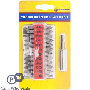 Marksman Double-ended Power Bit Set 19pc