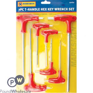 7pc T-HANDLE HEX KEY WRENCH SET 