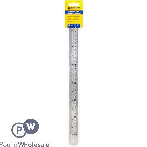 MARKSMAN STAINLESS STEEL RULER 30CM