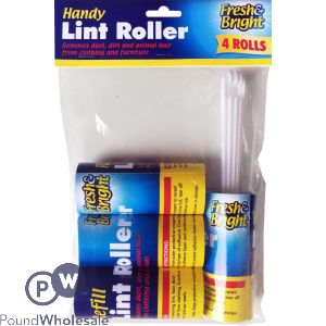 Fresh & Bright Handy Lint Roller 4 Rolls