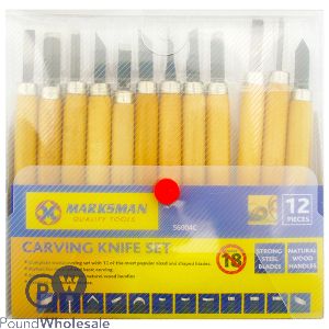 Marksman Wood Carving Knife Set 12pc