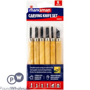 Marksman Wood Carving Knife Set 6pc