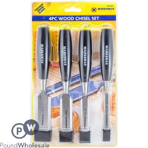 MARKSMAN PRECISION WOOD CHISEL SET 4PC