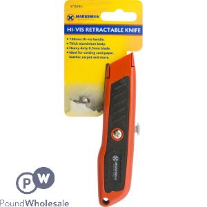 MARKSMAN HI-VIS RETRACTABLE KNIFE