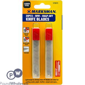 Marksman Snap-Off Replacement Cutter Blades 20pc