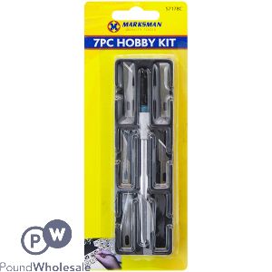 MARKSMAN HOBBY KNIFE KIT 7PC