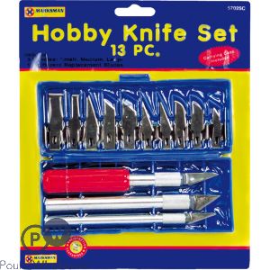 Marksman Hobby Knife Set 13pc