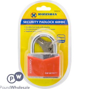 Marksman 60mm Security Padlock With 3 Keys