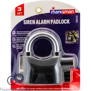 Marksman Heavy Duty Siren Alarm Padlock