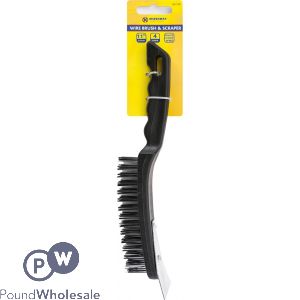 MARKSMAN WIRE BRUSH AND SCRAPER 11&quot;