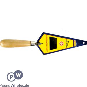 MARKSMAN POINTING TROWEL WITH WOODEN HANDLE 7&quot;