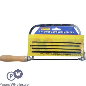 Marksman 6&quot; Coping Saw With 5 Assorted Blades