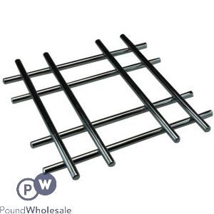 Chrome Trivet Cross Design 20cm