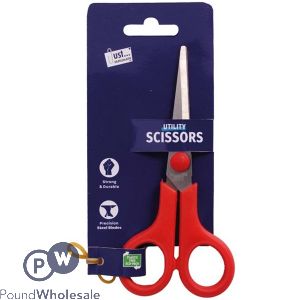Just Stationery 5.5&quot; Steel Scissors Assorted Colours