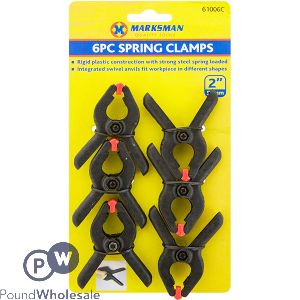 MARKSMAN SPRING CLAMPS SET 2&quot; 6PC