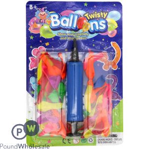 Twisty Balloons And Pump Set