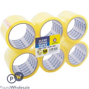 MARKSMAN CLEAR PACKING TAPE 48MM X 50M