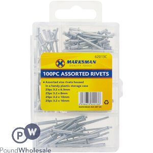 Marksman Assorted Rivets 100pc