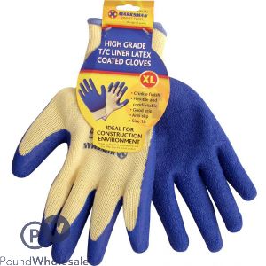 MARKSMAN LATEX COATED WORK GLOVES XL